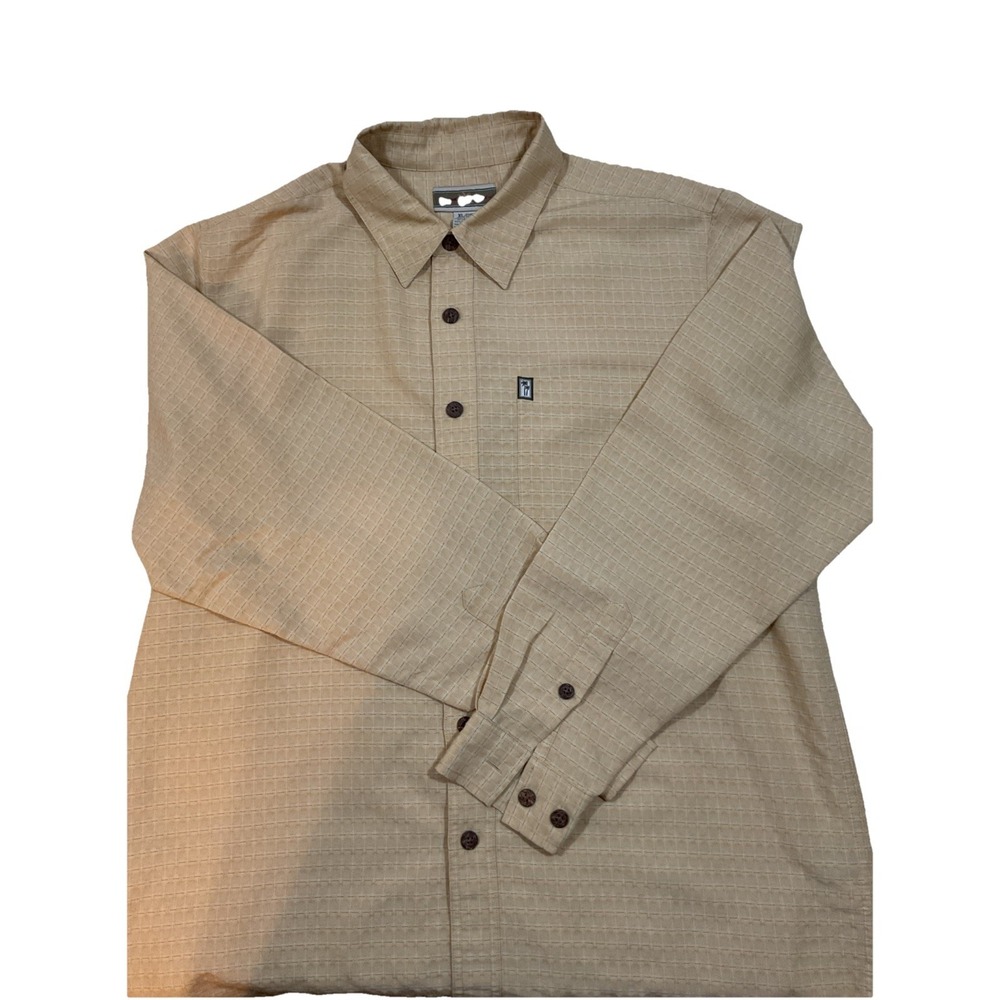 Original Island Sport XL Yellow Men's Hawaiian Casual Button Shirt‎ G91